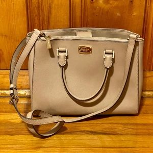 Kellen Saffiano Leather Satchel